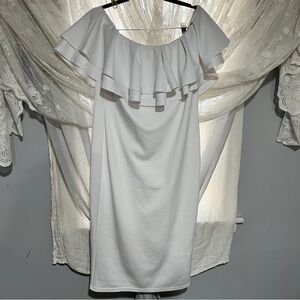 Elegant White Off-Shoulder Dress